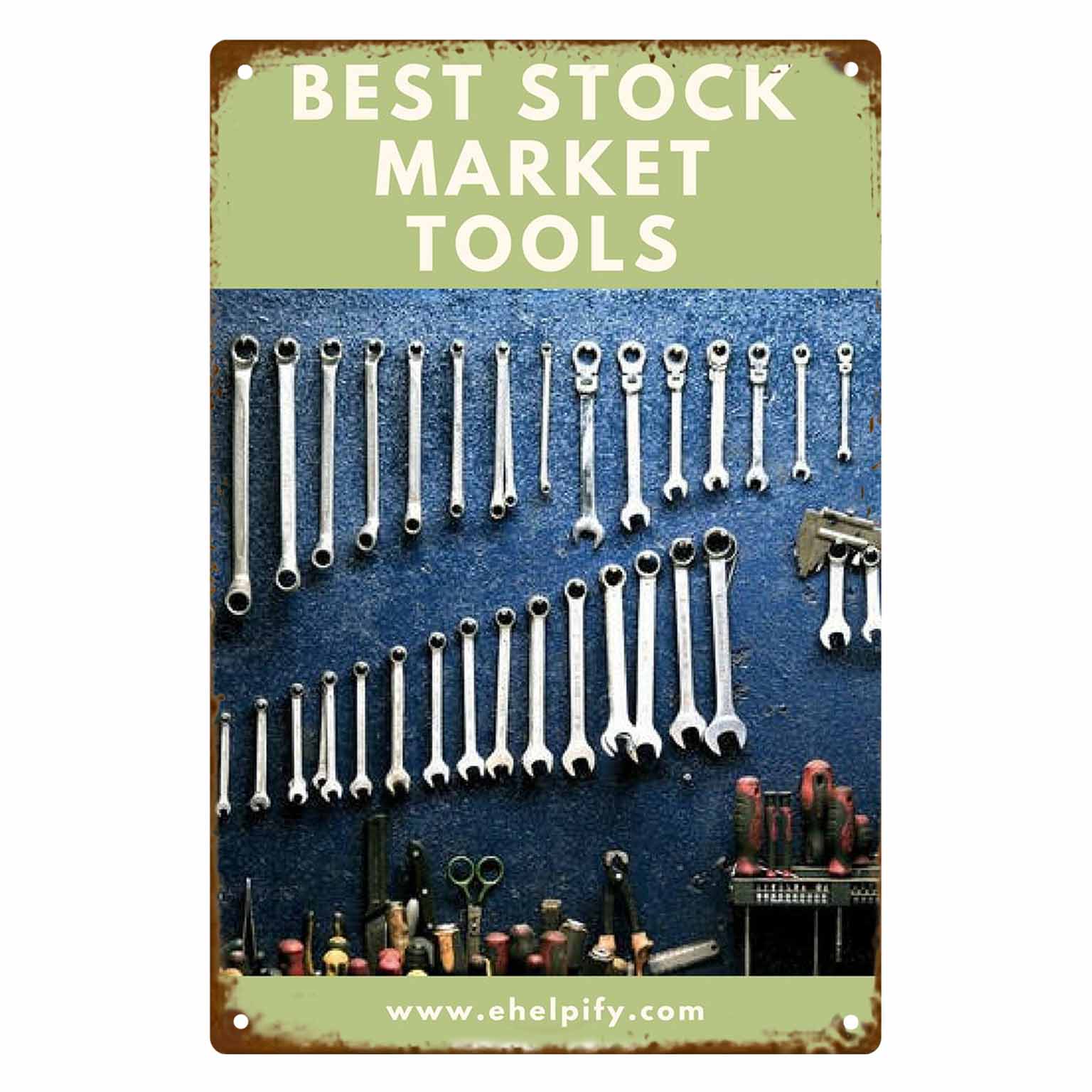 Gardening Tools Best - 2D плоская металлическая табличка на стену