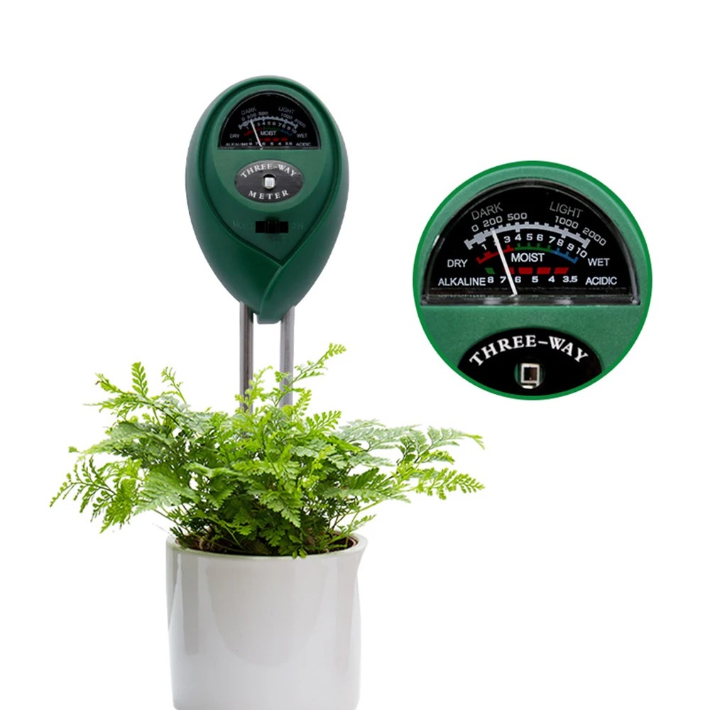 Soil Ph Meter - Многофункциональный измеритель pH почвы 3-в-1: тестер