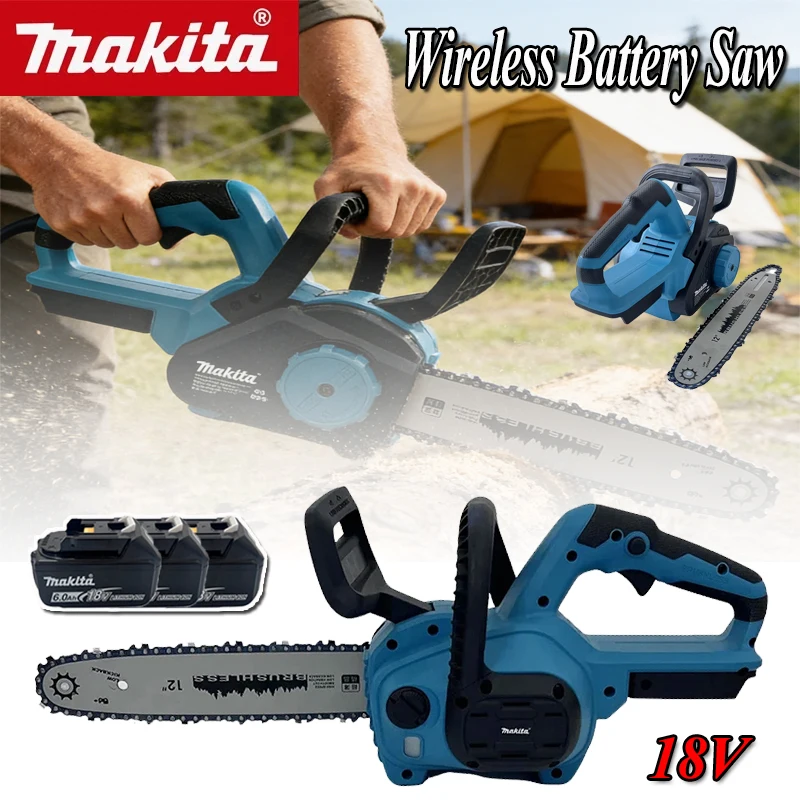 Gardening Tools Battery Powered - Бесщеточная электрическая цепная пила Makita 12
