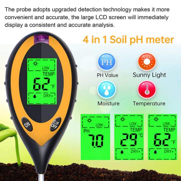 Многофункциональный тестер поч – обзор и цена Soil Ph Meter
