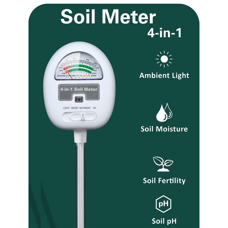 4-в-1 измеритель влажности поч – обзор и цена Soil Ph Meter